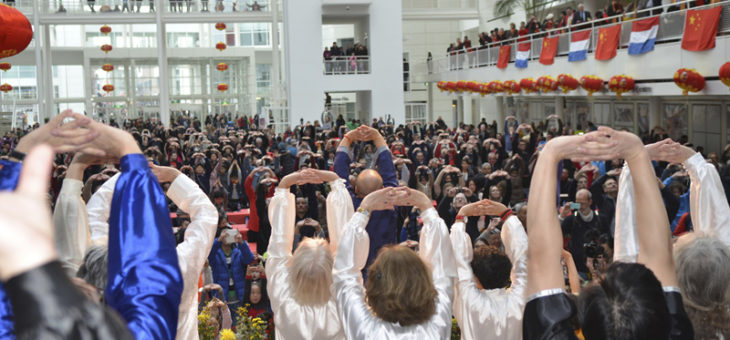 Chinese New Year 2015 – Health Qigong demonstration at The Hague City Hall.